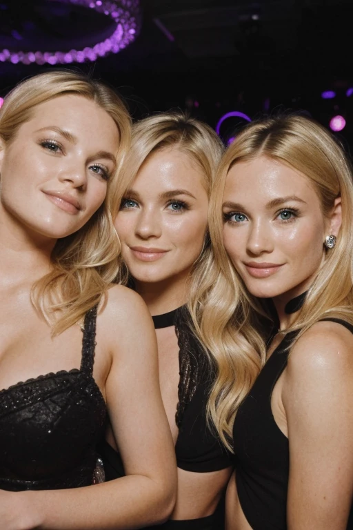 a selfie of a 25 year old girl, (Kaley Cuoco:0.8), (Camilla Belle:0.9), (eugenie bouchard:0.7), party dresbeauty, beautiful girl, black and white photography, hard contrast, hard shadows, mini skirt,smirk, cute makeup, dance club, dance floor