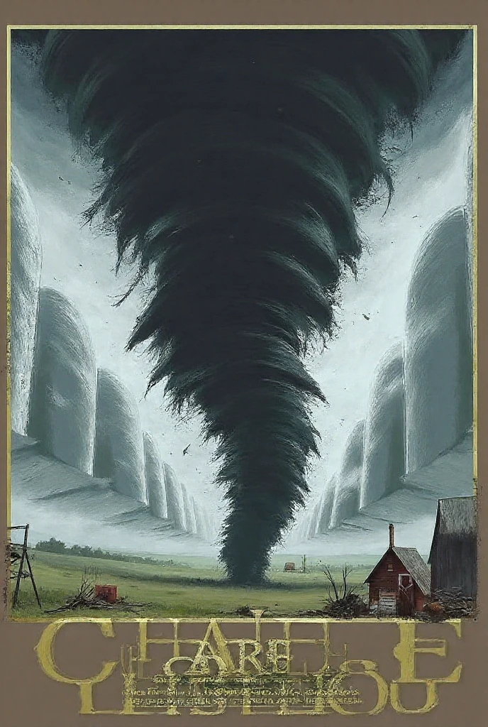 cartoon tornado on a white background