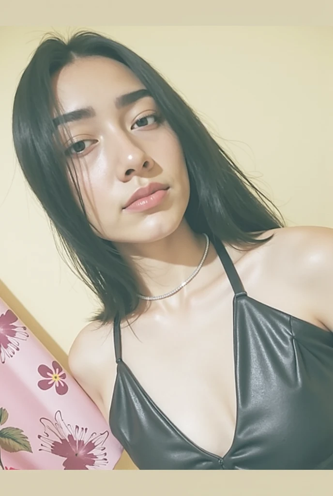 black bikini, extremely big ass, extremely big tits
