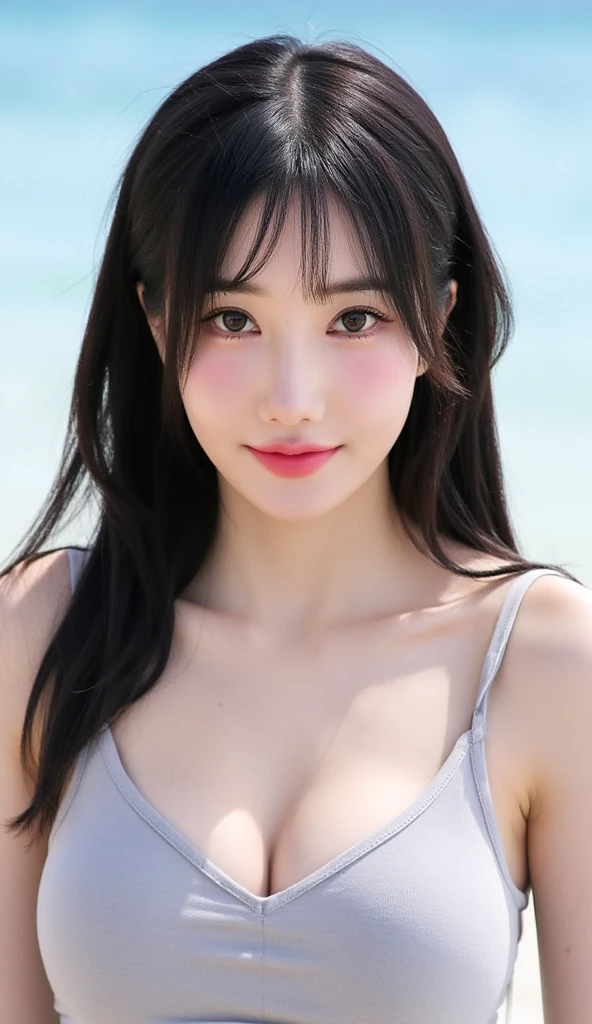 a white bikini、Resort Hotel Beach