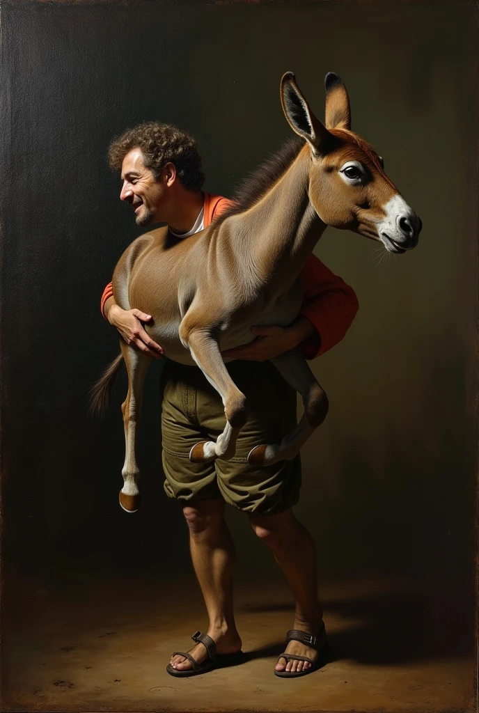(duo:1.2), ((((faceless human, deer, feral)))), standing on all fours, on table, barn, masterpiece, high quality, realistic, detailed background, ((((side view, anal)))), ((((inflation, excessive urine, hyper ?????, doggystyle, stomach bulge, ????? penetrating anal, anal tugging, closed eyes, screaming, urine in mouth)))), ((((anal tugging))))