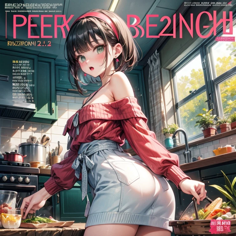(small breasts:1.2), (perky chest:1.2), (pointed chest:1.2), (Pudding cake magazine cover:1.3),(from above:1.0),(shoot from the side:1.1),masterpiece, 1girl, Amazing Cleavage:1.1, thin waist, optimum,tmasterpiece,hight resolution,best qualtiy,hyper HD,super detailing,awardwinning,a 18yo cute girl,(The upper part of the body),anatomy correct,Beautiful Black miniskirt,garters,Gaze,Small face,bangss,holster,Beautuful Women,hands up,leg holster,Gaze,black boots,Cowboy Shot,cute face,a blond,Longhaire,Twin-tailed,Braids, Hairline,(scarlet eyes),long eyelasher,Hanging eye corners,White skin of the, ((see through camisole:1.1)), ((Sheer nipples:1.0)),Rocket Tits,(Slim body),smile,seductive weak smiling,(with sparkling eyes and a contagious smile),little open mouth, Looking at Viewer,