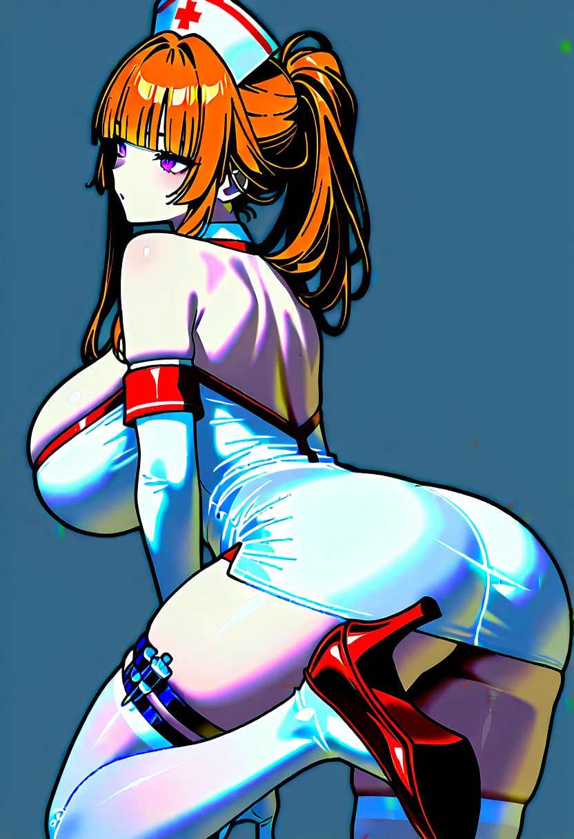 Asuka Langley, Shot from behind, altamente detalhado, closeup do bumbum, standing up pose, dinamic pose, , usos de bunda bonita, cabelo de preto, [Loire Sexy Ocupado], in an erotic environment, com cores sombrias eroticas, em quarto escuro e sensual, cara safada, sorriso safado, rebolando, open ass cheeks with hands, showing her HOLE, She is recording herself,(aerial  view),