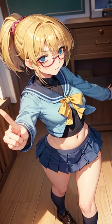 Bianca: Dragon Quest blonde hair lift underwear,sailor uniform
