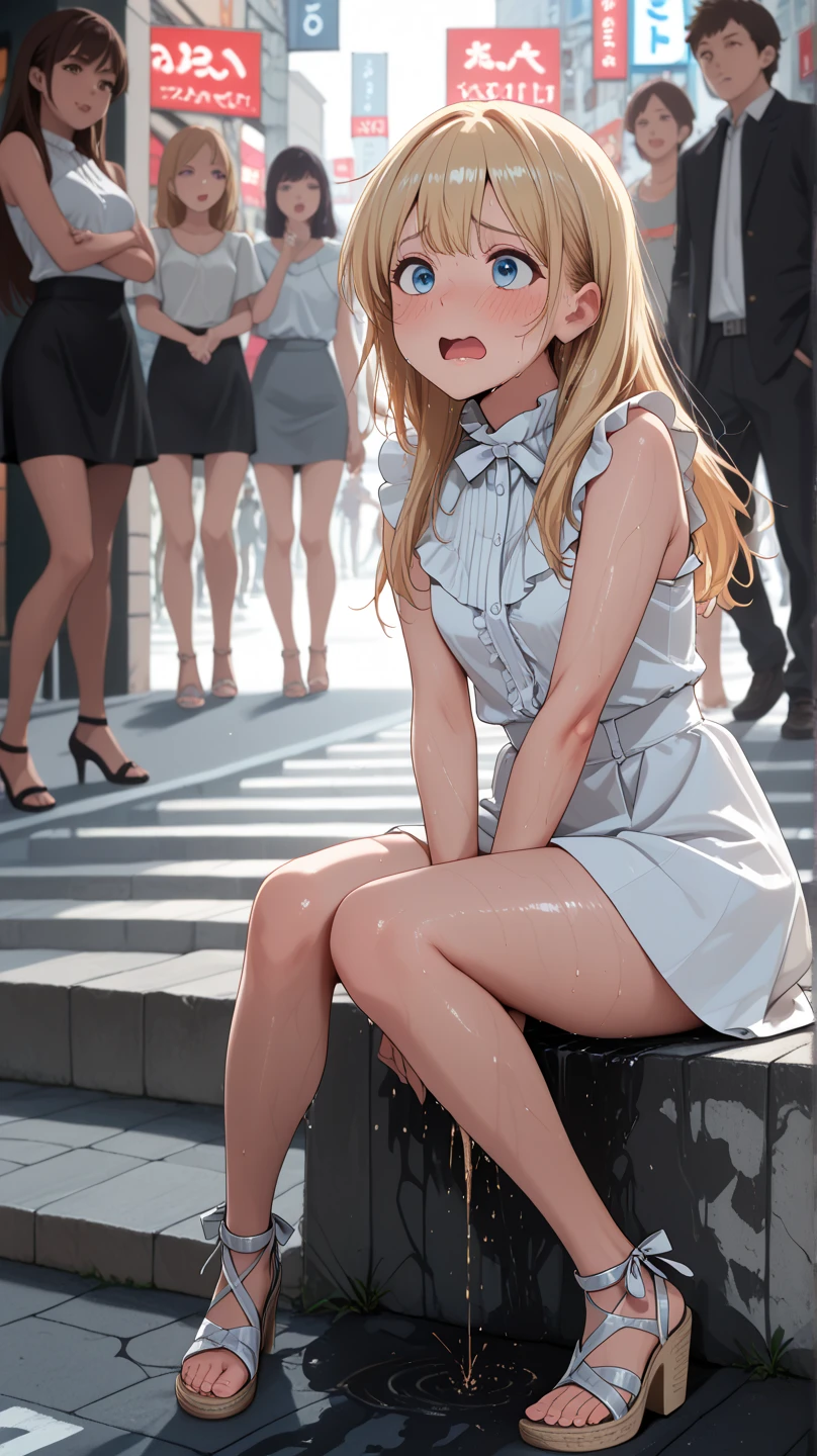(((1 boy))),(((penis))),(((((full body shot))))),((cum in pussy)),((((gangbang, 3boys)))),((((all fours))))),((((((((vaginal)))))))),(((((((((sex))))))))),((((front)))),(((((penis))))),(((((breast milk))))),((Flaxen Hair)) ,(masterpiece:1.2), highest quality, ((Thin legs)),((((High resolution)))), unity 8k wallpaper, (shape:0.8), Highly detailed face, Perfect lighting, Extremely detailed CG、((((Completely naked)))),((Shibuya Scramble Crossing)),((on the road)),((((crowd)))),(((Big Breasts)))、No pants、No bra、(((Black long boots)))、(((Pointed Toe)))、(((Black stiletto heels)))、choker、(((grabbing another's breast))),(1 boy),(happy),((((orgasm)))),,(((looking at viewer)))