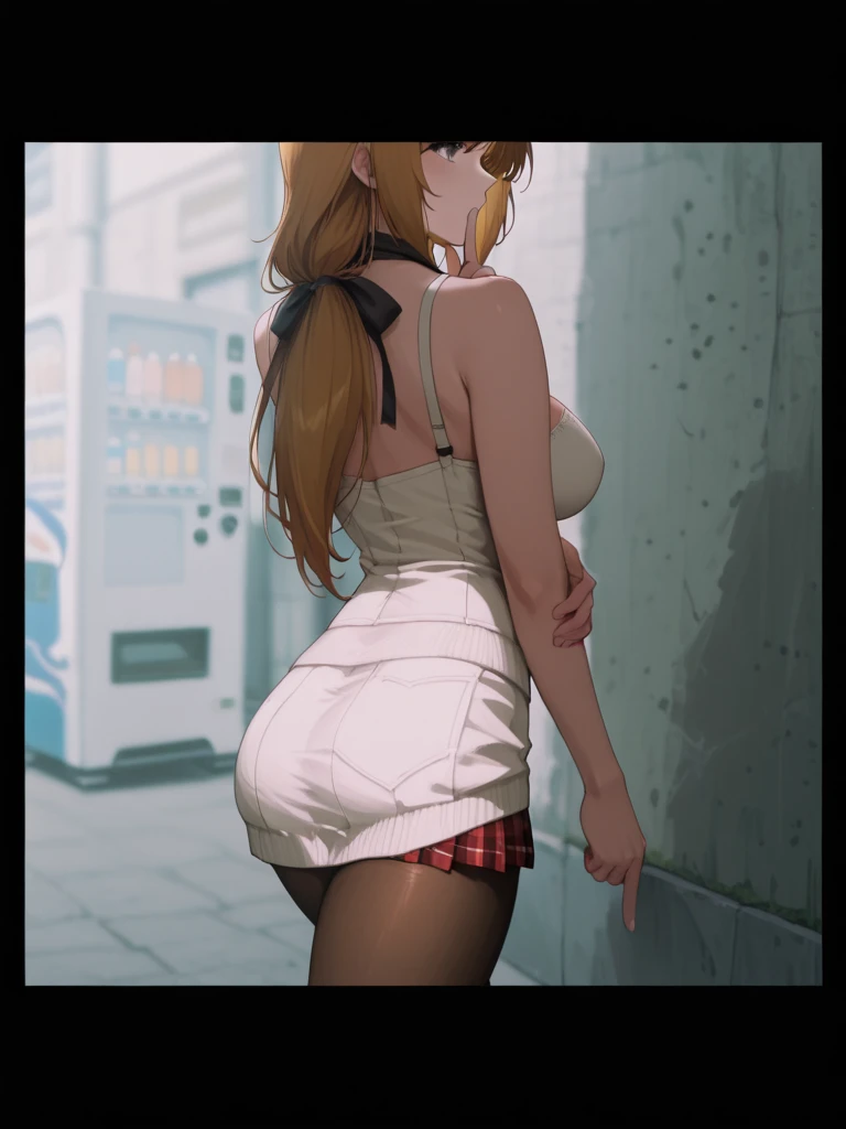 (small breasts:1.2), (perky chest:1.2), (pointed chest:1.2), (Pudding cake magazine cover:1.3),(from above:1.0),(shoot from the side:1.1),masterpiece, 1girl, Amazing Cleavage:1.1, thin waist, optimum,tmasterpiece,hight resolution,best qualtiy,hyper HD,super detailing,awardwinning,a 18yo cute girl,(The upper part of the body),anatomy correct,Beautiful Black miniskirt,garters,Gaze,Small face,bangss,holster,Beautuful Women,hands up,leg holster,Gaze,black boots,Cowboy Shot,cute face,a blond,Longhaire,Twin-tailed,Braids, Hairline,(scarlet eyes),long eyelasher,Hanging eye corners,White skin of the, ((see through camisole:1.1)), ((Sheer nipples:1.0)),Rocket Tits,(Slim body),smile,seductive weak smiling,(with sparkling eyes and a contagious smile),little open mouth, Looking at Viewer,