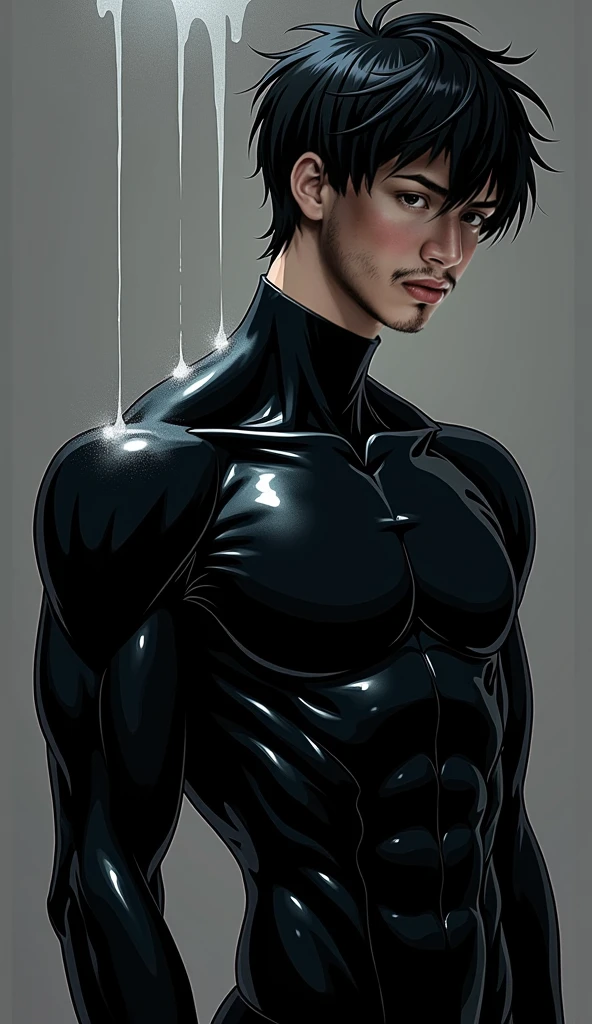 attractive young man, handsome young man, perfect body anatomy, full body, muscular body, detailed expressive eyes, highly detailed, masterpiece, 8K, super detailing, Precise, Best quality, HD, high resolution, cinematic lighting, light and shade contrast, Anatomically Correct, Hair Pulled Back,