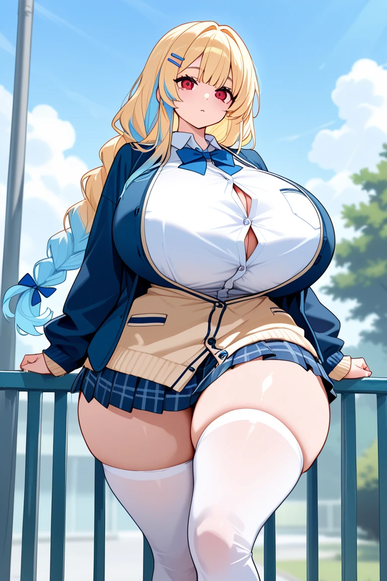 (Perfect body),((Tabletop, highest quality, High resolution, Hmph, Pixel Perfect、nsfw))、Anime Screen Capture、(((Brown Skin、Blonde、blue eyes)))、((((Wet、Steam from both armpits))))、((Chubby))、((blush))、1 girl,(((Embarrassing、:d)))、((Spreading her legs)),(((Huge breasts)))、((((Thick thighs、Big Ass、Wide Hips))))、(((Skirt flipped up by the wind)))、(((long hair、Gal、White Shirt、Black Mini Skirt、Blue Striped Panties)))、(((In town)))、