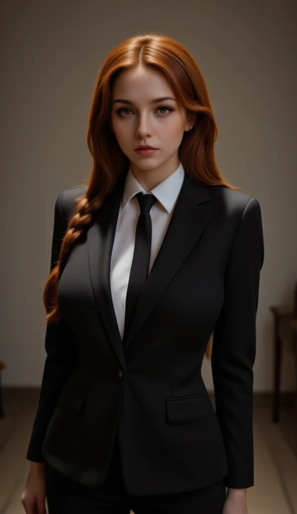tv_Rosie_Day_A, model pose, shocked expression, ((wearing a dress shirt and skirt)),full body shot, Twilight, in a sorority, (((relaxed))), "epic-Ultra-HD-details", "epic-Ultra-HD-highlights", PA7_Human-Likeness