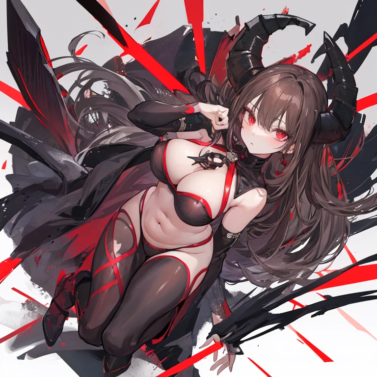 (Exquisite eyes),(Clear and beautiful eyes:1.61),masterpiece, 1 young girl,(Black clothes and some red gems), Black long hair, (She has a huge red gem on her chest), Good Hand,((The Havoc of StarCraft)),full-body shot,Fighting Stance,(Red Eyes:1.466),short and small,(Very big breasts:1.35),(Pretty Face),(full-body shot:1.33),Beautiful hands