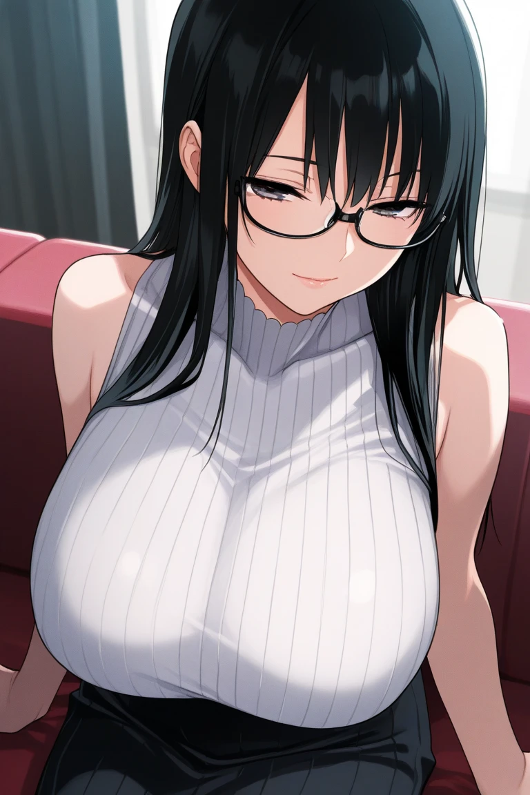 (Upper body close-up:1.5)、(Huge breasts、Cleavage:1.9),Anna Yamada,gigantic breasts,smile、(naked:1.5)、(window)、blue sky、building、(Wearing a collar:1.5)、Earrings、Earrings,(Delicate facial features:1.5)、(masterpiece, Highest quality, High resolution, Super detailed, 8k, 4K),(Put your hands behind your head:1.5),ponytail,(Beautiful Face:1.5),(nsfw:1.3)、Show off your armpits,Spread Armpit、looks happy、Wearing glasses,(Sticking out tongue:1.2),Small nipples,Small areola、Drooling