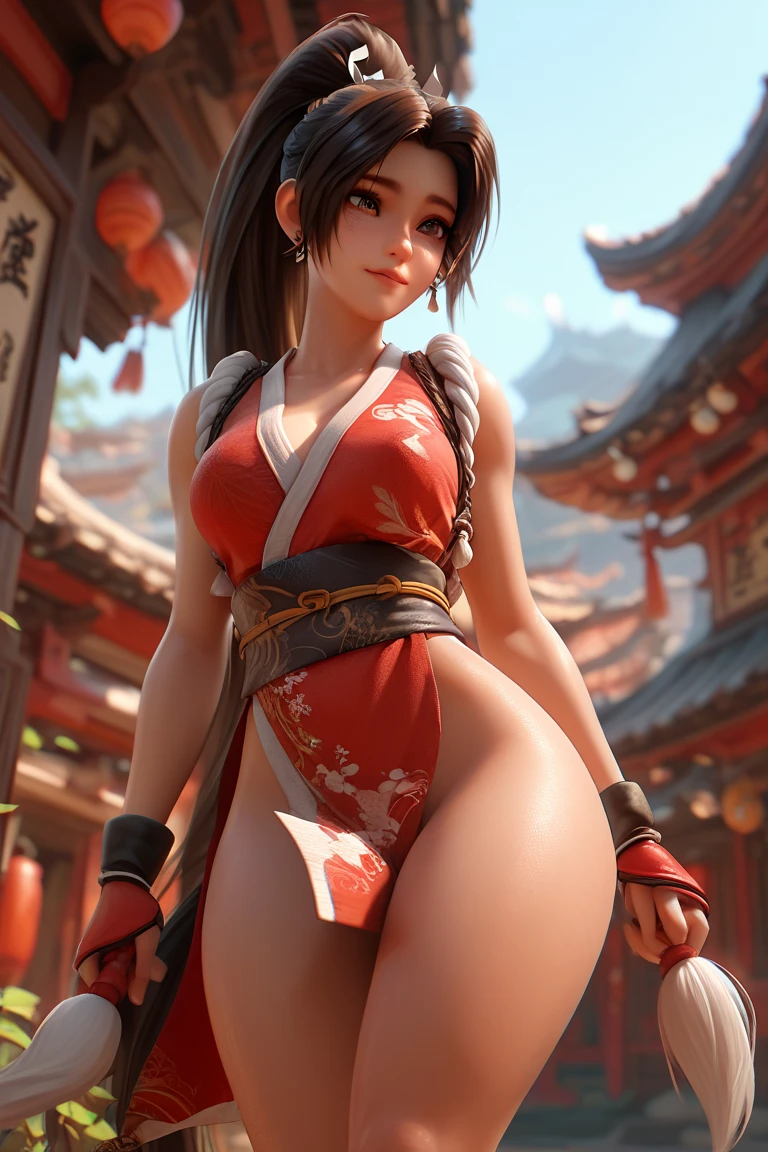 <lora:shiranui_mai_(cosplay)_v0.1:1> <lora:bug_fly_v0.8:1>
1girl, shiranui mai \(cosplay\),
fly, on hip, on head, one knee, fly,, masterpiece, best quality, highly detailed