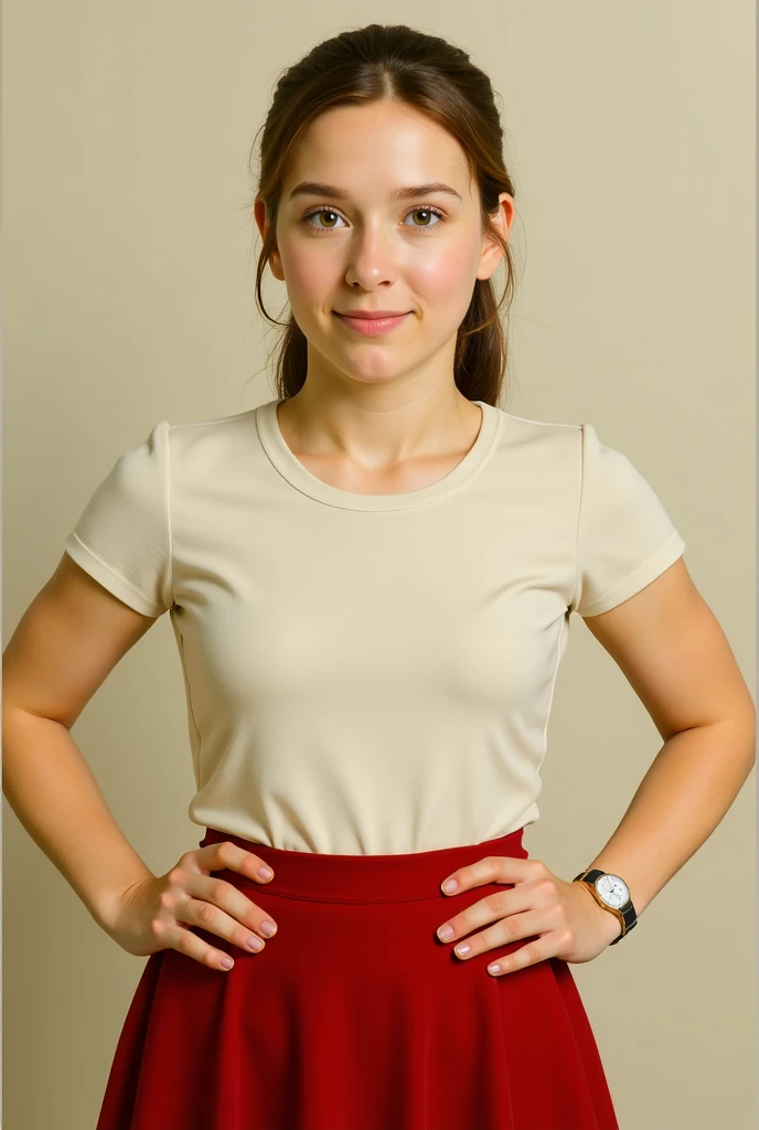 red t-shirt
