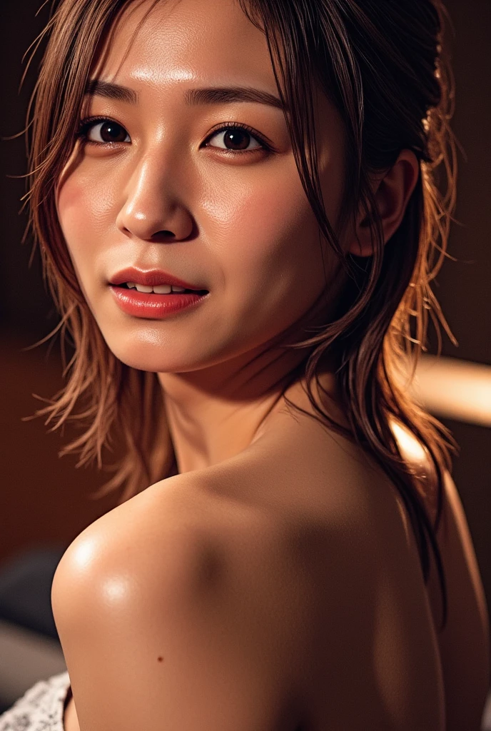 (8k, RAW Photos,highest quality, High resolution:1.1), (Ultra-realistic:1.4),(Realistic, Realistic:1.3),The Beauty of Japan、Rhythmic gymnastics club、Rhythmic Gymnastics Uniform、((Upper Body:1.3)),holding panties , (Panties as a gift),(detailedなシルクパンティー:1.1),Focus Panties,(Blushing:1.3), highest quality, RAW Photos, Realistic, face, Incredibly beautiful girl, cute, length Hair,ponytail,Glasses,Written boundary depth, High resolution, Super detailed, detailed, Very detaileded, extremely detaileded eye and face, Sharp pupils, Realistic students, Sharp focus, Cinema Lighting, Japanese, Short Woman, Physical build, Short arms, length, Narrow eyes, Fleeting atmosphere, 40 years old, Brown bob hair, ((thin lips)), White top and bottom underwear, masterpiece, highest quality, detailedな肌, Detailed face, fine grain, 8k, Excellent anatomy, Upper Bodyのポートレート,flat breasts, small breasts, small,( small bust: 1.2), small bust, (slim, small, flat, small), thin, Delicate and sexy collarbone, One Girl, (beautiful girl, Delicate girl:1.3), (40 years old:1.3),
break, (One Piece Swimwear, Swimwear:1.2),
break, (Pool:1.3),
break, Very beautiful eyes, (Symmetrical eyes:1.3),
break, , Brown eyes, Parted bangs, Brown Hair, (Upper teeth, 最高の笑face:0.2),
break, (Eyes and face detail:1.0),
break, (masterpiece, highest quality, Super detailed, Detailed face, 8k)