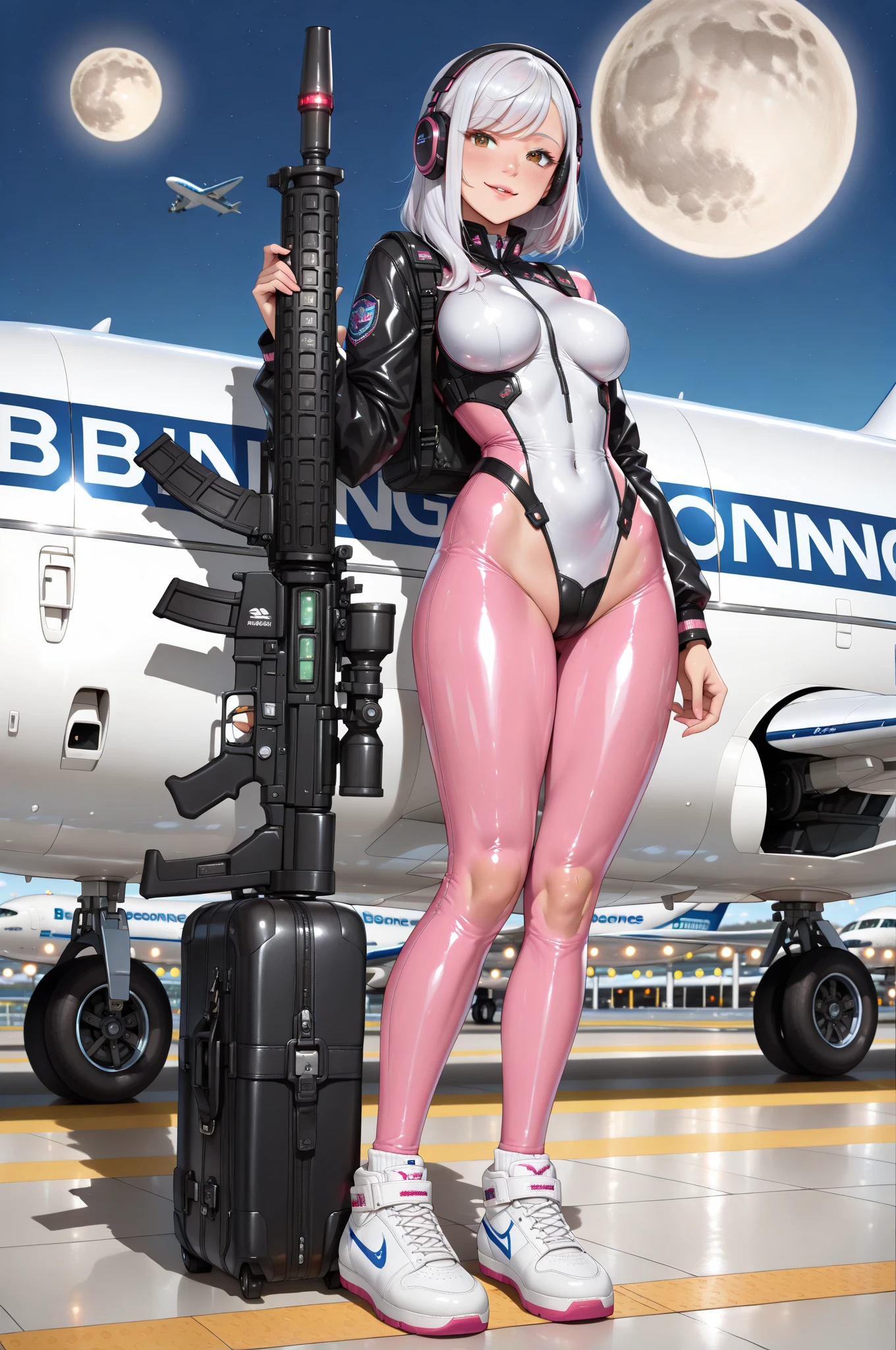 highest quality, award-winning, professional erotic photo of tali, 1girl, solo, hood, purple bodysuit, very pale skin, mask, (helmet, faceless), hood up, alien, wide hips <lora:tali:0.7>, seductive look, athletic body, small breasts, large ass, candid, (breast worship:0.7), (detailed skin), [beauty marks], (background space station window:1.3), (background space:1.3), natural lighting, (crepuscular rays:0.6), (photographed on a Sony a9 II Mirrorless Camera) , (50mm prime lens), (F/1.4), (highly detailed), (cinestill 800), (8mm film grain), dynamic angle, full body, cowboy shot, (White skin:1.3), (pale skin:1.3)