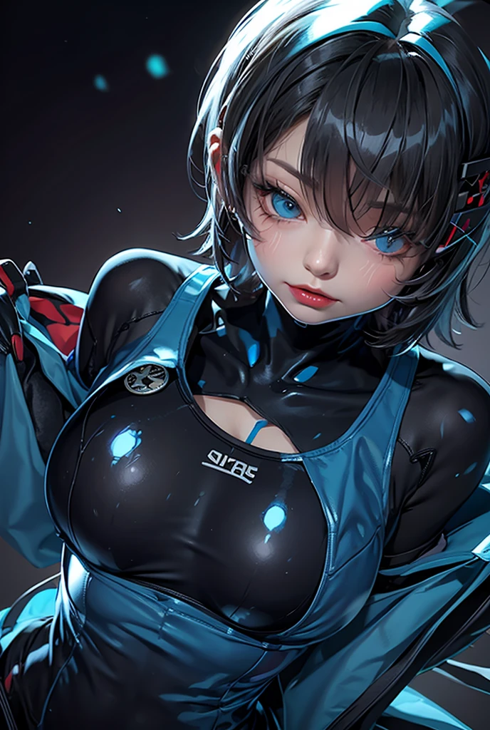 masterpiece,best quality,1girl,closed eyes,upper body,splashing,abstract,psychedelic,neon,(honeycomb pattern),(creative:1.3),sy3,SMM,fantasy00d,