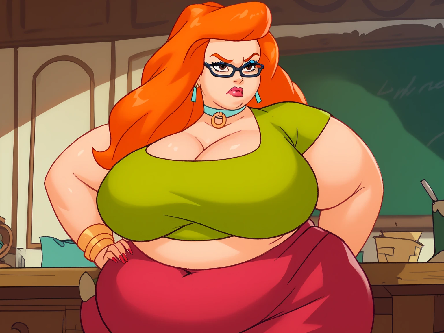 I am a maternal queen with enormous breasts, a sensual figure and fertile hips, with brown hair and a beautiful lady's face, ((queen with a large body and beautiful hips, a silver crown, beautiful hanging breasts and a great cleavage brown eyes and full lips, red makeup, Red lipstick, extremely thick lips, red lips))(((Brown hair, Brown eyes))) lying in the garden