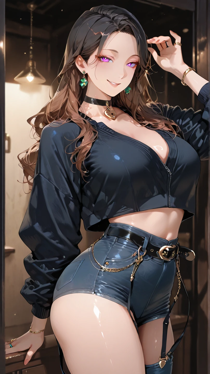 (masterpiece, Highest quality:1.2), Cowboy Shot, alone, One girl, Cheryl&#39;s name, smile, Mouth closed, View your viewers, Strapless Dress, corset, Layered skirt, Knee socks, Exposing shoulders, universe, star (null)、24-year-old woman、Sexy proportionature female body、Sexy proportionakeup、Lips with red lipstick、Textured skin((textured skin))、smile、Narrow waist