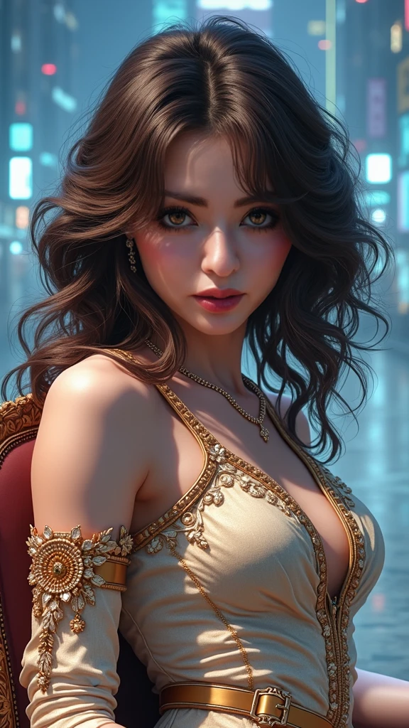 <lora:DonMF41ryW1ng5:1.0>, DonMF41ryW1ng5, realistic, digital art, (hyper detailed), full body clothing, Solar-powered Thread, Iron, Cutout Sleeves, Asymmetrical Hemline, Drop Waist, A-Line Skirt, Layered Look, Cold Shoulder Design, Beads, octane rendering, raytracing, volumetric lighting, Backlit, Rim Lighting, 8K, HDR, <lora:add_detail:1>