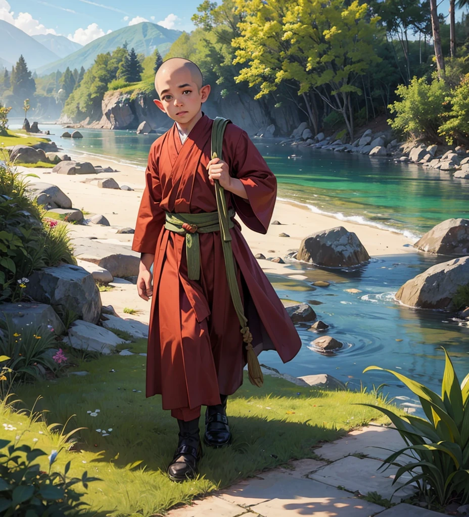 male halfling monk