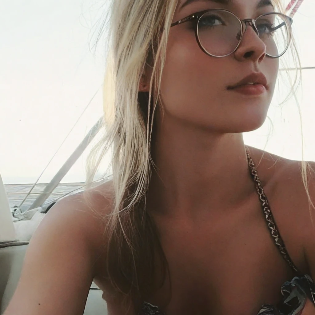 Photo en mode selfie, beautiful blonde ,very detailed, 23 ans, portant des lunettes de soleil, wearing a swimsuit, natural beauty, visage innocent, Longhaire, high resolution, head of&#39;artwork, best quality, intricate details, very detailed, sharpness, detailed skin, texture de peau realistic, texture, detailed eyes, Professionnel, 4K, charming smile, shot with Canon, 85mm, shallow depth of field, Kodak Vision Color, corps parfaitement ajusté , extremely detailed, la photographie_(ultra), photorealistic, realistic, Post-traitement, Maximum details, roughness, real life, ultra realistic, photorealism, la photographie, 8K  UHD, la photographie, tetas grandes