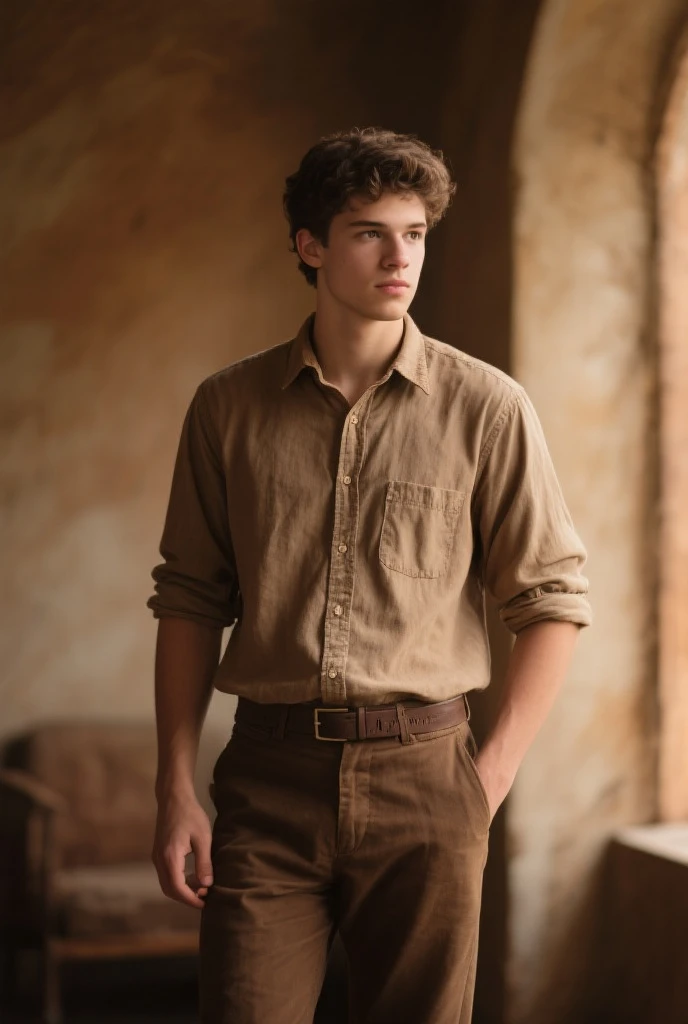 England、Industrial Revolution、1900s、male、whole body、Looking straight at the camera、Accurate depiction of limbs、Sepia、Long sleeve、Short sleeve、Slim figure、