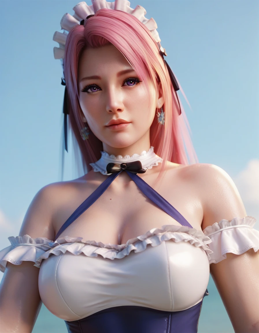 1girl, (upon body:1.3), hair ornament, necklace, jewelry, long hair, earrings, highres, hair ribbon,(Beautiful face:1.2),detailed beautiful eyes,(huge breasts  :1.3), skinny body,shiny skin,Slim waist,(8k_wallpaper), Intricate and refined delicate details,Chinese clothes,toned abs,detached sleeves, (hands behind head:1.3) ,