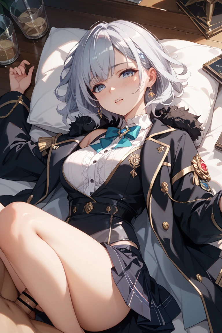 Barbara、blush,smile、Usual clothes、Combat Uniform、Twin tails、Shoulder Bare、The clavicle is visible、Sexy thighs、Beautiful feet、Usual hairstyle、highest quality, High resolution, unity 8k wallpaper, (shape:0.8), (Beautiful and beautiful eyes:1.6), Highly detailed face, Perfect lighting, Extremely detailed CG, (Perfect hands, Perfect Anatomy),