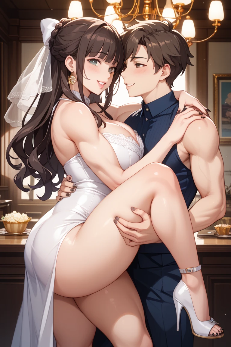 a father(he had been brainwashing by his secondson , crossdressing , bride of his secondson, wear sexy lingerie,has first night sex with his secondson ,He's made to forget all about being a father)