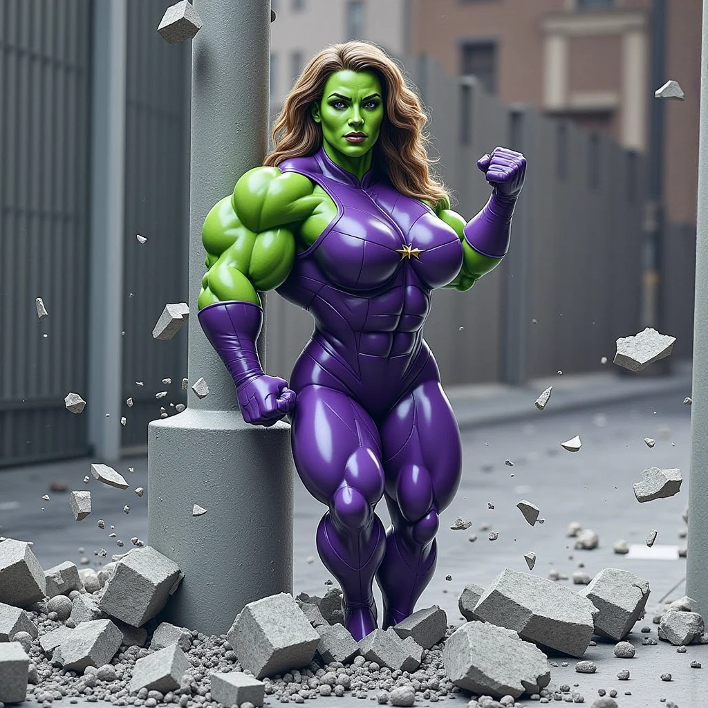 realistic,,( girl), torn clothes,muscular ,,nurse,muscular shoulder, thick thighs,disheveled hair, (muscular female,green skin), (alternate muscle size),biceps ,,ripped muscle,gym uniform , hyper muscle ,