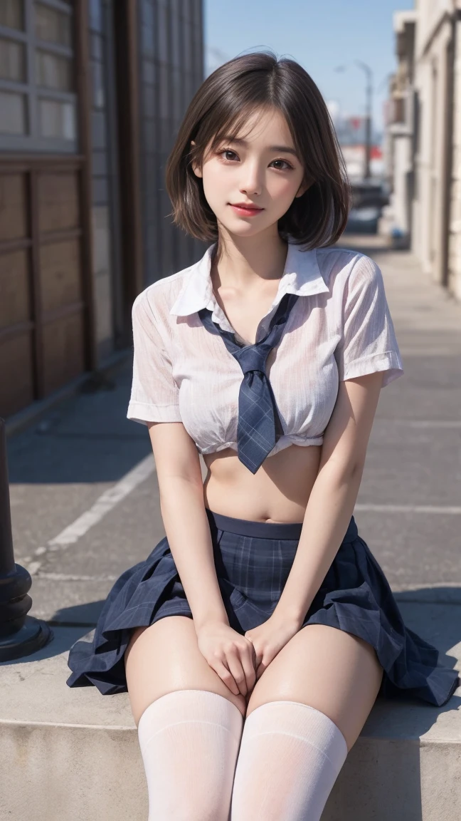 12 year old cute girl、cute junior high school student、NSFW、Super detailed、High resolution、transcendental beauty highest quality、masterpiece、knee socks、Majimix Real、(RAW photo:1.2)、(Photoreal:1.4)、Beauty in the beautiful details、and delicate expression、On the green of the golf course、blonde、(boyish:1.5)、blonde、brown hair、brown hairショートウルフヘアの髪、brown hairマッシュヘアの髪、((you can see me))(squat)、Golf club、torn golf clothes、Sun visor、golf glove、necklace、fancy piercings、eyelash、sparkling eyes、glossy lips、beautiful and detailed eyes、very detailed expression、Highly detailed face movie lighting、positive、((dynamic pose)))、(open stance))、(The wind blows up my golf skirt.:1.6), fancy 、torn golf shirt、golf shoes, (Open the crotch and expose the pubic area:1.5), (Accurately represents the shape of the female genitals:1.5), (Detailed depiction of the labia minora, vaginal opening, Detailed depiction of the clitoris:1.5), (spread your legs wide:1.6), (small breasts、I can see the nipples:1.5)、(No panties:1.8)、angle from below
