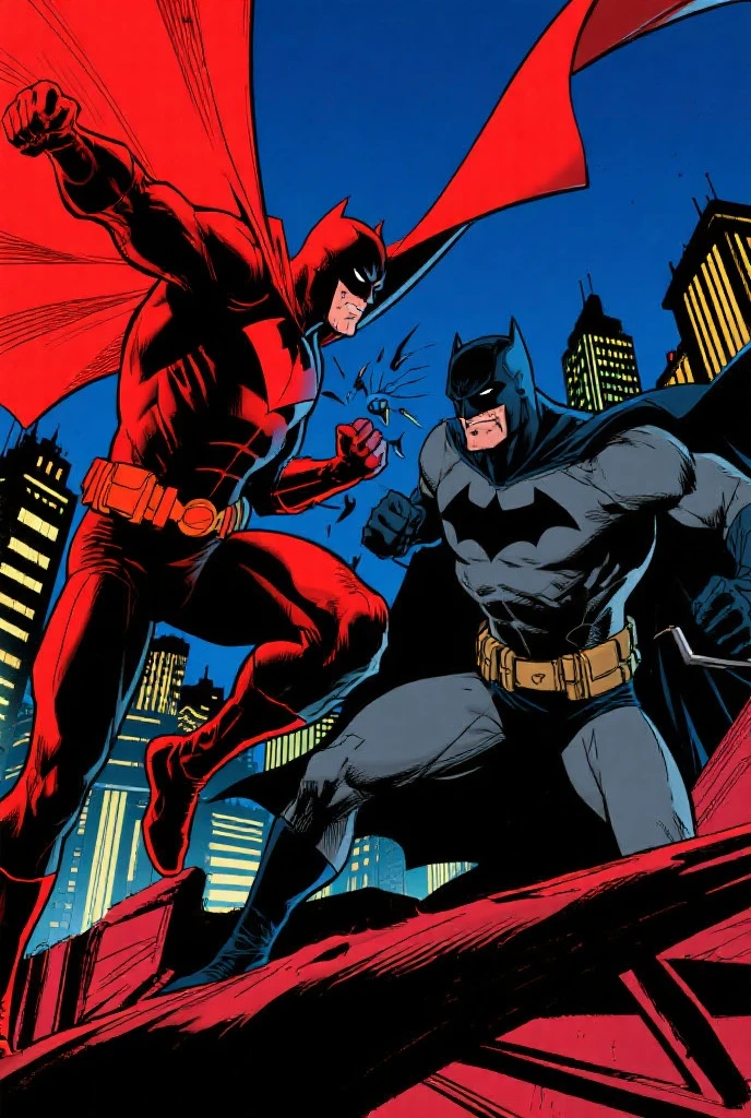 draw the Batman in an action scene with a lot of blood on his hands and mouth, blood on the ground because the scene is of Batman fighting several Cyberpunks at the behest of the villain Penguin, 64k,