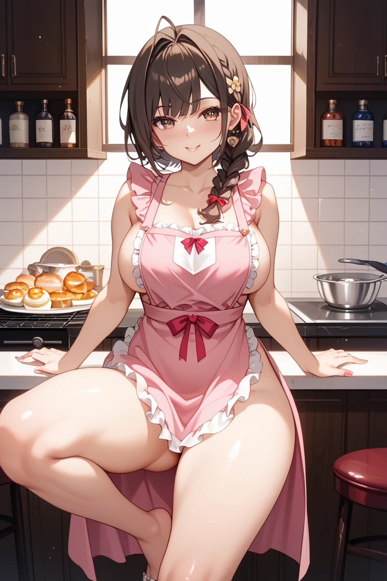 girl, solo, breasts, looking_at_viewer, smile, open_mouth, bangs, large_breasts, brown_hair, holding, brown_eyes, nipples, upper_body, nude, food, teeth, indoors, black_eyes, cup, table, plate, bowl, chopsticks, pov_across_table, ryokan, BREAK 2D, 8k, highres, masterpiece, super fine illustration, photo background, insanely detailed, blurry background, depth of field, natural light, soft lighting, perfect fingers, nice hands, perfect hands, good,bukkake, semen, (cum on body:1.8, cum on hair:1.8. cum on face:1.6, cum on table 1.8),cum,drinking,facial, cum on hair, cum in mouth, cum on tongue, showering in cum, cum on face, cum on body (((multiple boys, peeing on a girl, facial, cum on mouth, cum on body, multiple penises, gangbang,holding penis))),ecstasy torogao, saliva trail, nose blush,