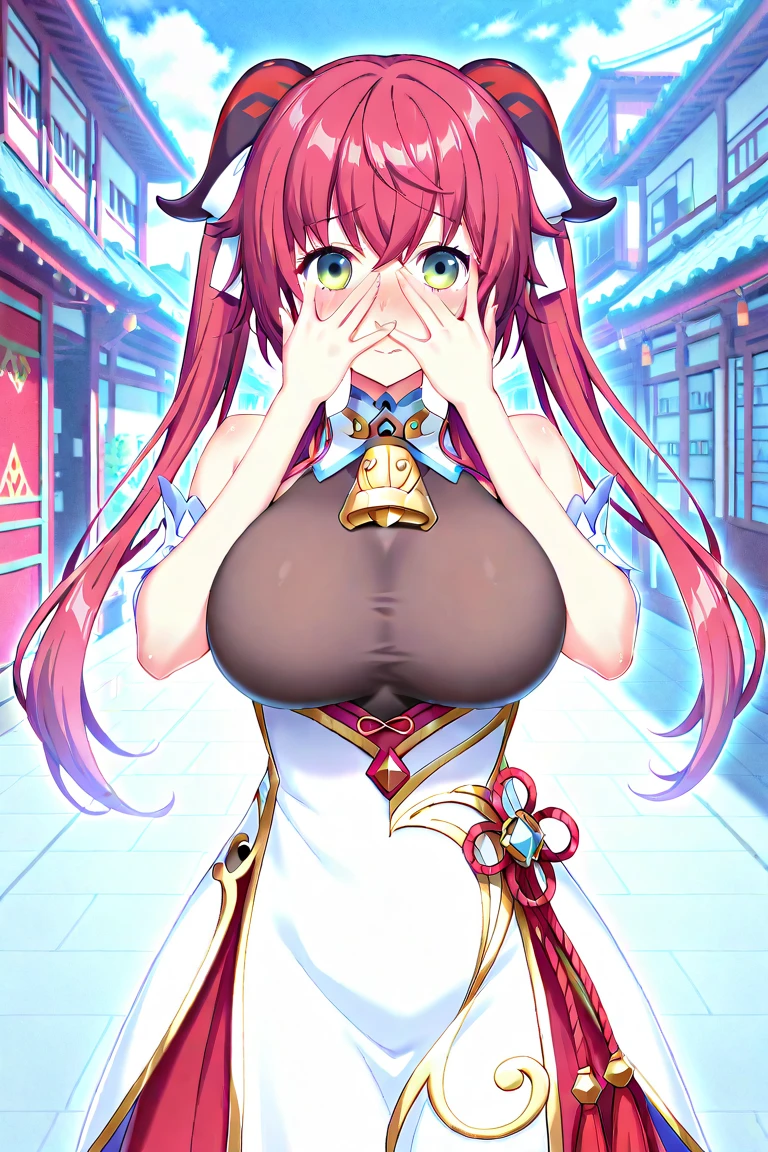 ((Highest quality)), ((masterpiece)), (detailed),、2人のYoung Girl, sexly、Japanese Shrine Maiden、Showing off her chest、Big nipples、bionde、Long Hair、Disheveled Hair、Sweat、(((Saggy breasts)))、laughing、Hands on chest、Are thin、Pinching her nipples、Showing her side、Fluffy hairstyle、Long bangs、(((Large nipples)))、Lifting the chest、Lifting the breasts、Young Girl、Breast milk、(((Mother and daughter)))、Kissing、白い液体でwet、 is poured over it、Spreading female genitalia with fingers、wet、Covered in sweat、She is spreading her cleavage、Heavy、(((Painful face)))、(((Toplesother and 、