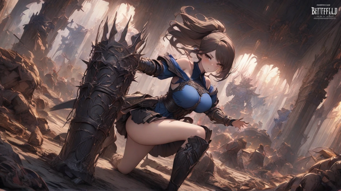 Alafed woman in blue bodysuit holding sword in front of mountain, 2. 5 d cgi anime fantasy artwork, female action anime girl, badass pose, with large sword, beautiful anime girl squatting, beautiful alluring anime woman, Tifa Lockhart, Seductive Anime Girl, high definition cgsociety, 3 d anime realistic, natalie from epic battle fantasy