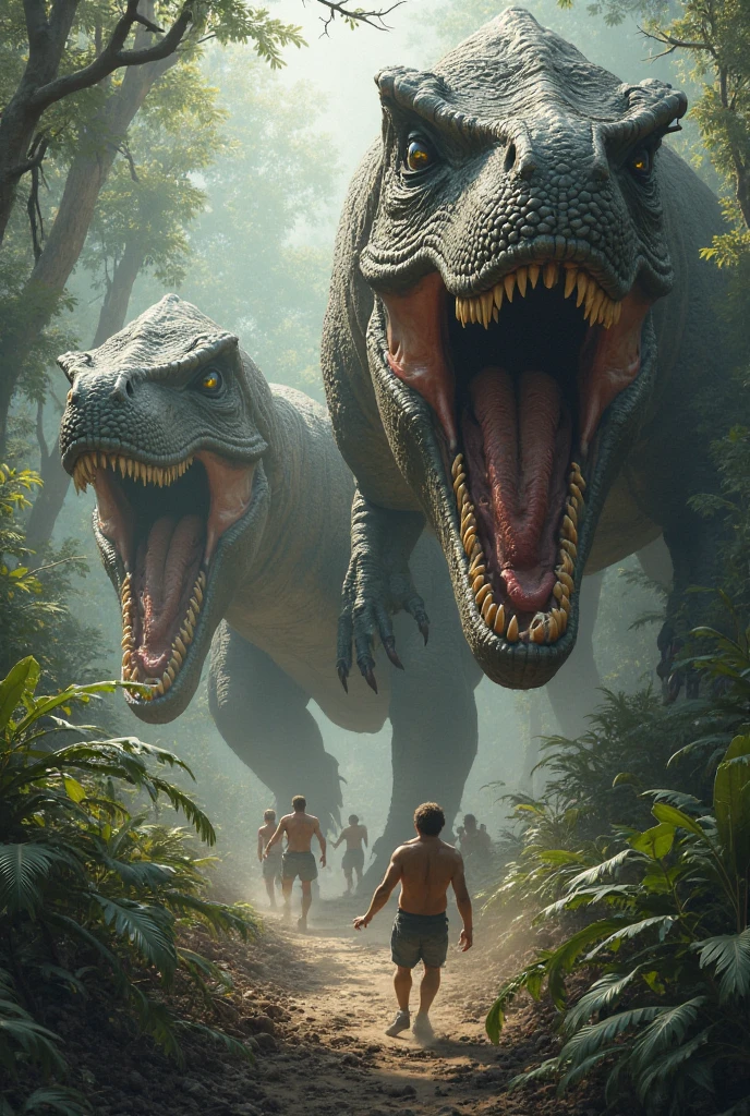 Dinosaur eite humans