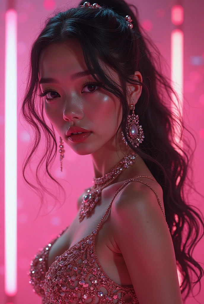 Jennie from blackpink in a music album cover “Pick Me”