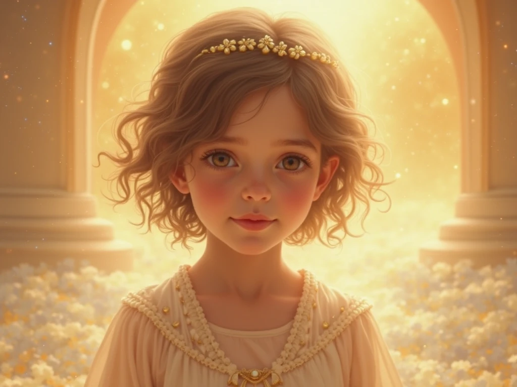 High resolution, portrait, boy and girl with dark hair, 8 years old, light gray hair, short haircut, yellow eyes, smile, crown, portrait, ballroom in the background, realism, fantasy