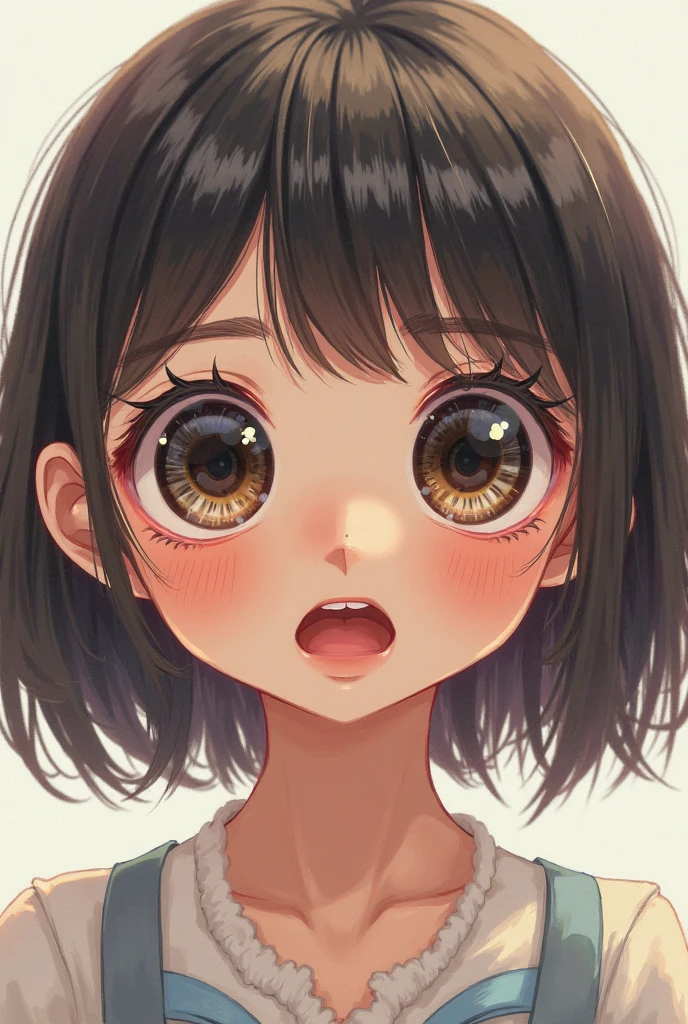 Girl forming hooks with her fingers and placing her knuckles at the bridge of her nose