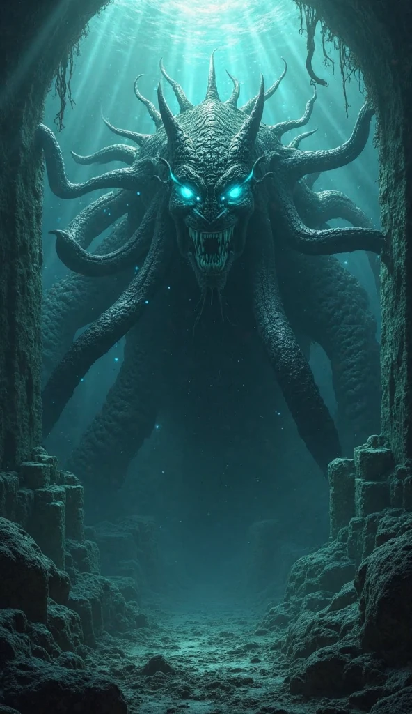 07/08 15:25:51 A black abyss monster emitting uncertain white light is walking。 Emitting black mist，Giant monster，Horrible God，Dark creatures，Cthulhu God，Lovecraftian gods。A huge cave in the background，Lovecraft atmosphere，Lovecraftian inspiration，lovecraftian background，Dark background，Weird atmosphere，Strange sounds，Doomsday atmosphere，Unpredictable atmosphere。Tentacles, Lovecraftian inspiration, Lovecraftian cosmic horror, Lovecraftian hellscape, Fantasy cosmic horror, Lovecraftian atmosphere。
