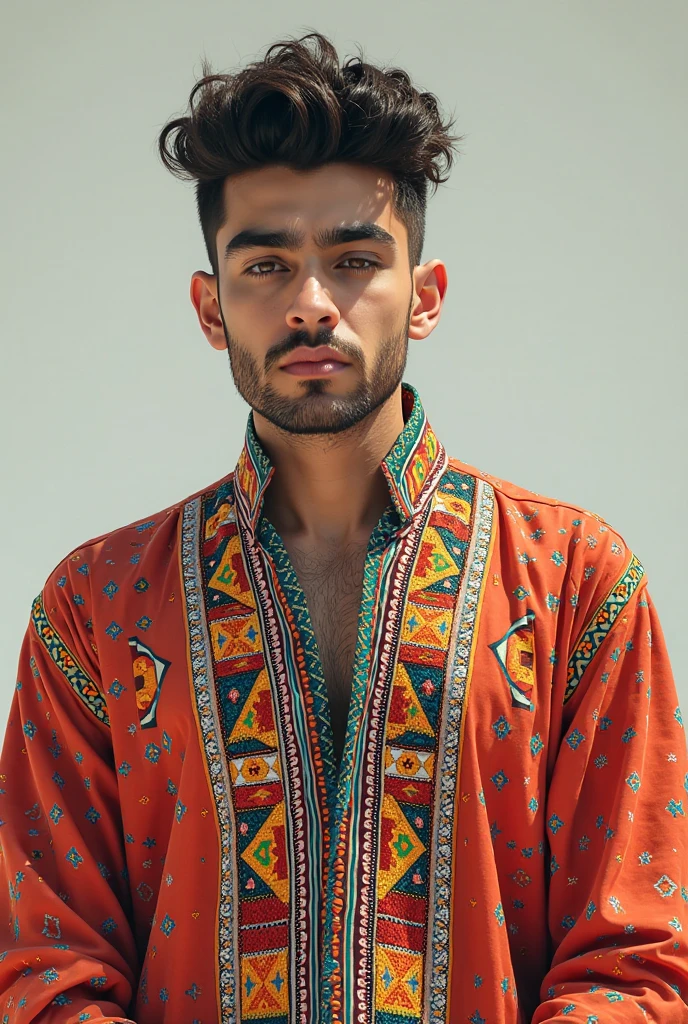 Photos of a 4 Brazilian man dressed in different scenes