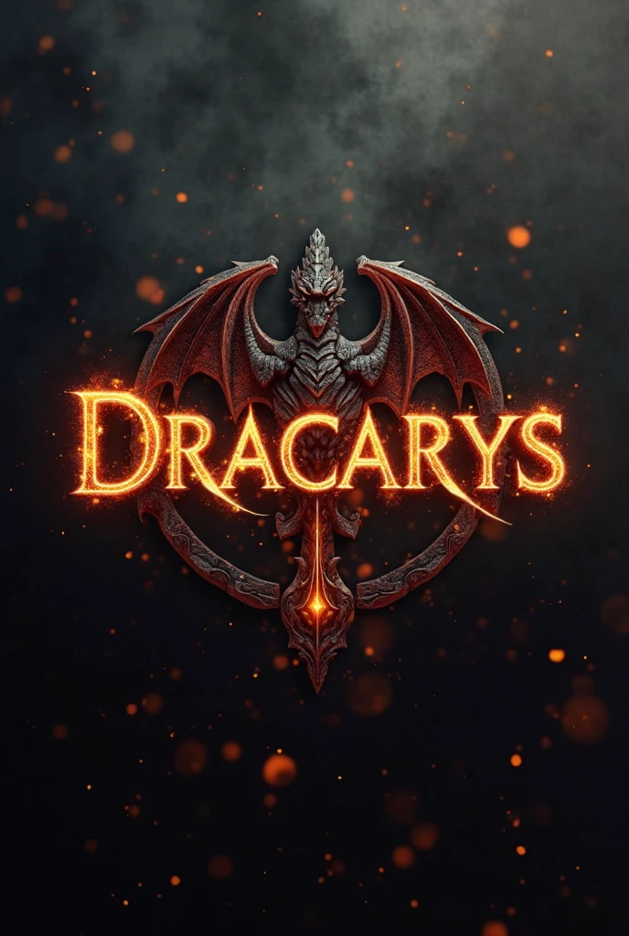 A logo for a fantasy series called "The Game" where he mixes things from dragon ball, the 100, Star Wars, game of thores, The Walking dead, final fantasy and many other stories