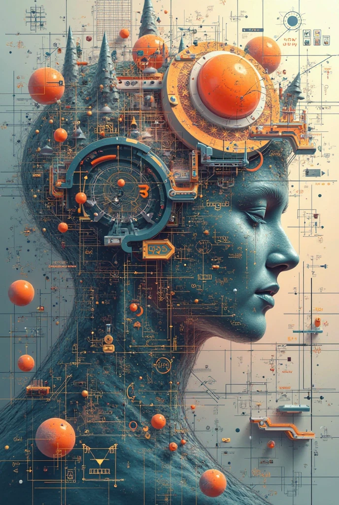 Create a creative arts design, inspired by the art of Moebius using a collage technique with the words "Cash or Credit" written within it