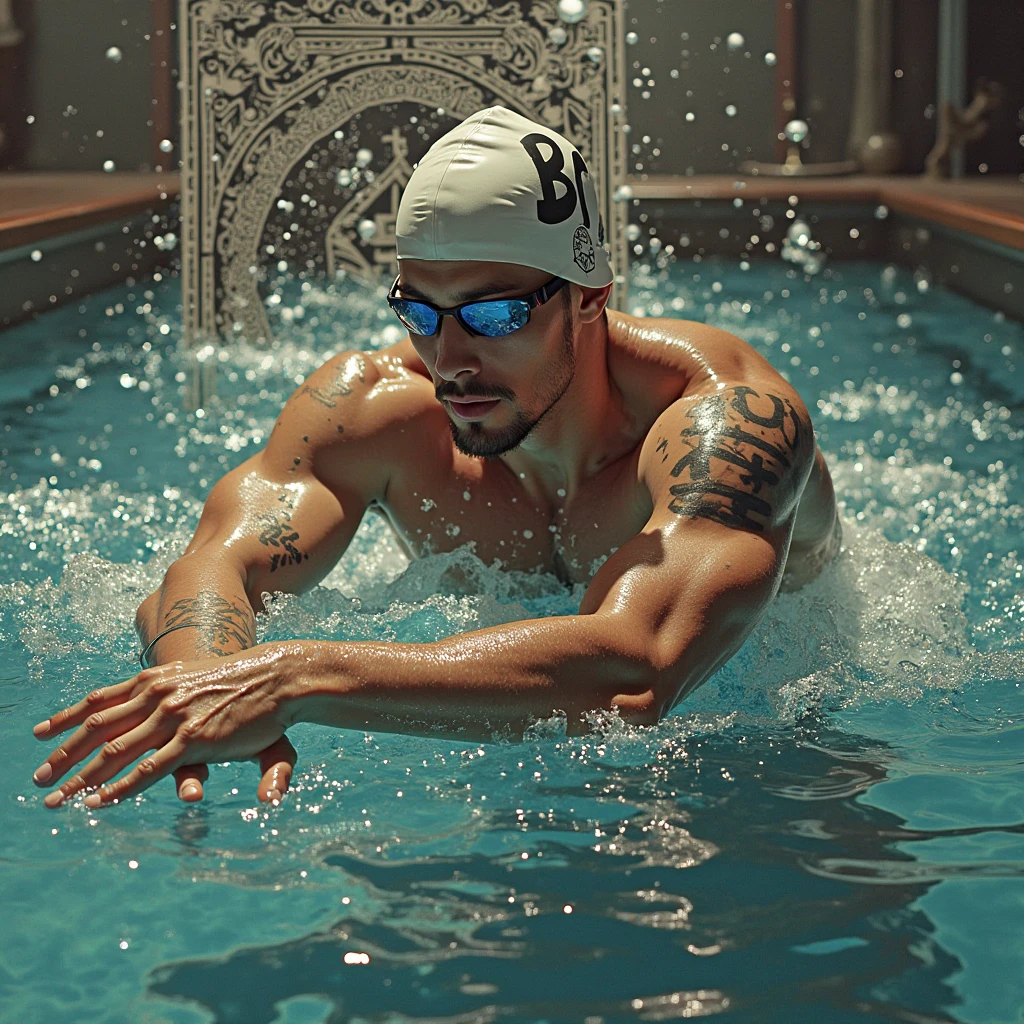 Messi as swimmer