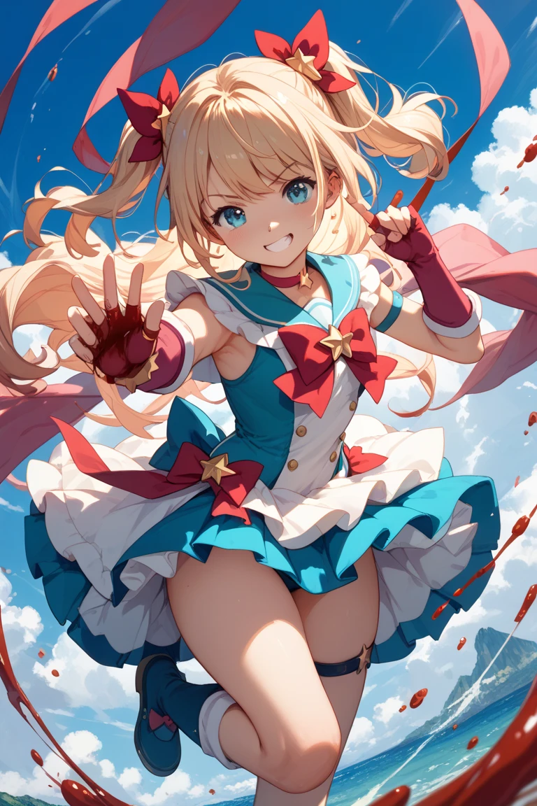 Perfect Anatomy, from the front, Cheerleader, High quality eyes, pretty girl, Peeking from below,