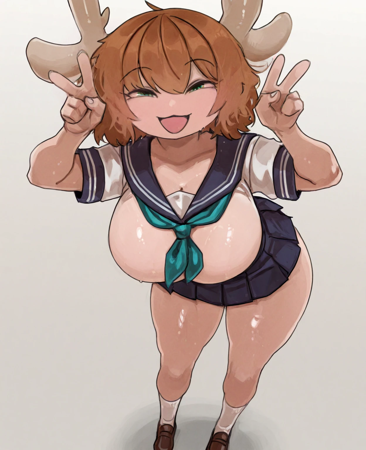 score_9, score_8_up, score_7_up, rating_questionable, full nude, 1girl, solo,
honoka mitsui, mahouka koukou no rettousei, mitsui honoka, purple eyes, brown hair, medium hair, twintails, low twintails, large breasts, first high , double v, v, hands up, looking at viewer, simple background, blue background, blush, smile, one eye closed, ;o, open mouth,
nsfw, nude, nipples, navel, pubic hair,
sex, (1man and 1woman, having sex), girl on top, straddling, spread legs, pussy juice,
(motion sex), (motion lines, motion blur, bouncing breasts),
torogao, blush, smile, :d, outdoor,