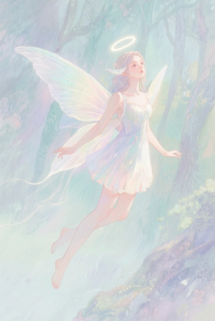 1girl, solo, full body, (masterpiece:1.21), (best quality:1.2), colorful, (illustration:1.2), (cinematic lighting:1.1), (bare shoulders:1.21), (collarbone:1.21) in this whimsical A beautiful and dreamlike garden, the scene is illuminated by a rainbow (colorful fireflies) dancing in the air. Pastel (drizzle) adorns the garden, creating a hazy and ethereal atmosphere. In the center of the picture, stands a single girl, an extremely beautiful girl, with lovely facial features and an innocent expression. Her long hair fluttered in the wind. She wore a low-cut strapless dress that accentuated her curves. The lighting is very delicate and beautiful, creating a soft warm glow that accentuates the water and makes it sparkle like a diamond. The finest grasses are also illuminated to create a lush carpet. The garden is surrounded by colorful flower fields with flowers of all colors and shapes. Various colors and sizes (coloured butterflies) can be seen flying around the scene, adding to the overall sense of wonder and magic. (Everyone, judges), a blush can be seen on the bridge of the nose, and the mouth is slightly opened, which adds to the overall sense of innocence and youth. Falling petals can be seen waving around her, adding to the overall sense of romance and beauty. The breeze is blowing, the leaves are rustling, and the flowers are swaying, adding to the overall dynamism and vitality. It is a scene of pure wonder and magic, full of color and beauty, where the viewer can lose themselves in this enchanting and captivating world.