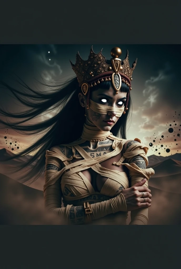 Ultra-high resolution, (Realistic, photo Realistic:1.37) Very beautiful and shining eyes Apparition woman Personification skull skull background Temple
