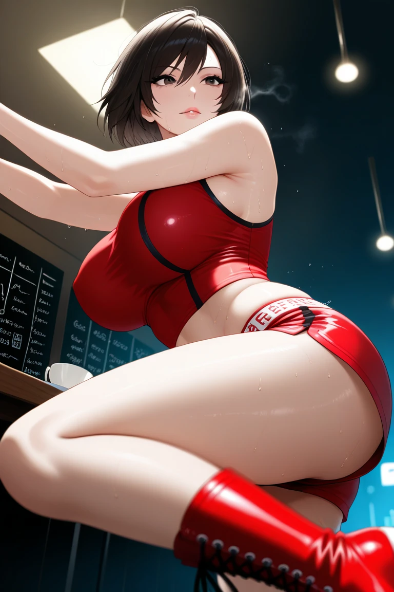 Solo, Best quality, Masterpiece, Extremely detailed CG, Extremely detailed 8k wallpaper, extremely detailed character, (An extremely delicate and beautiful portrait), Solo, Sharp focus,Anime girl lying on table, Beautiful anime girl kneeling with open legs, Biomechanical OPPAI, Sexy pudica pose gesture, seductive anime girls, Anime girls spread their legs, an oppai cyberpunk, hajime yatate, rogue anime girl ayanami rei, ryuko matoi, sexyposture, konachan,Exhale the mist,Stick out her tongue,Mermaid line,musculature,Ambiguous eyes,High-fork panties,Be red in the face,huge tit,over knee socks,open open mouth,Stick out her tongue, dropping saliva,White popsicles,Melted popsicles,Hair tied up,Long tongue,Single horsetail,The melted popsicle falls on the chest,Excitation,Place your hands on your chest,Plenty of liquid,White liquid,Floating popsicles,Suck on popsicles,looking at viewert,love heart,Throw a wink,Lick gently,Camel toes,Half-off coat,Oral sex,Popsicles in his mouth,Semi-closed Eyes,Abs,musculature,Sunburn,Brown skin,Black stroke,athletic sneakers,Love bubbles,Fluid flows under the body,Half-melted popsicles,Lick gently,Thick and long popsicles,Popsicles to panties,Hold your butt with your left hand,Open,Put popsicles in it,Flowing melted popsicles,Love tattoo on the abdomen,Openwork panties,leg loops,white stockings,yogurt,Yogurt outflows,
