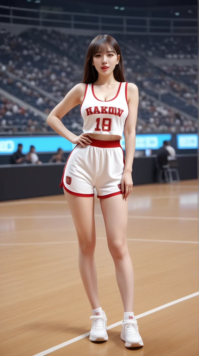 Uma boneca MORENA em anime com uma camisa escrita UNITED CAXIAS
